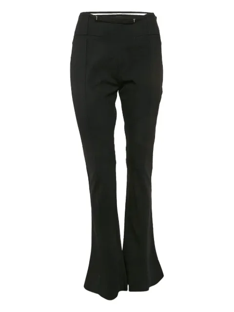 Jacquemus Pre-Owned belted-waistband trousers Black 1130192