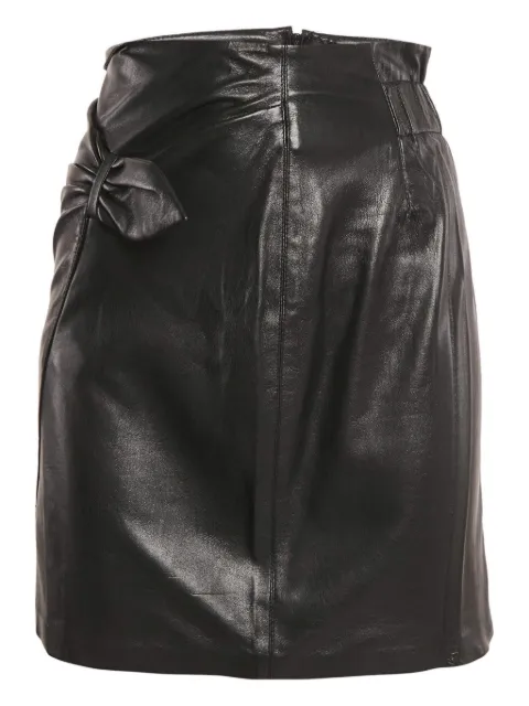 Nanushka Pre-Owned faux-leather mini skirt Black 1138764