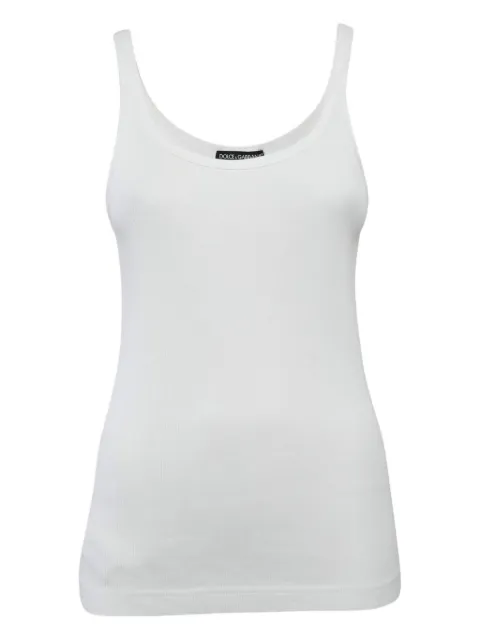 Dolce & Gabbana Pre-Owned 2024 Rib Knit Top White 1131061