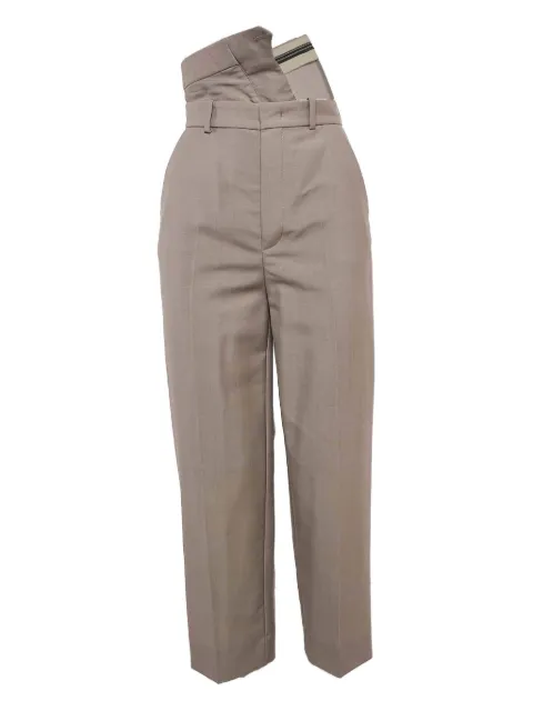 Fendi Pre-Owned folded-waist trousers Neutrals 1122137