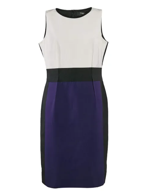 Paule Ka colour-block sleeveless dress Purple 1133838
