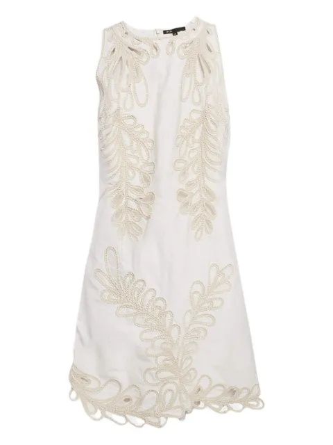 Maje floral-embroidered dress White 1087439