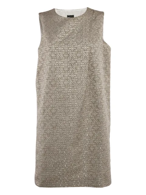 JOSEPH lamé-effect jacquard mini dress Brown 1133544