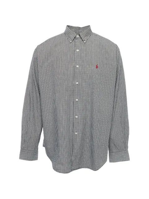 Polo Ralph Lauren Vintage gingham-pattern long-sleeve shirt Black 866546
