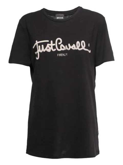 Just Cavalli Vintage logo-print T-shirt Black 850132