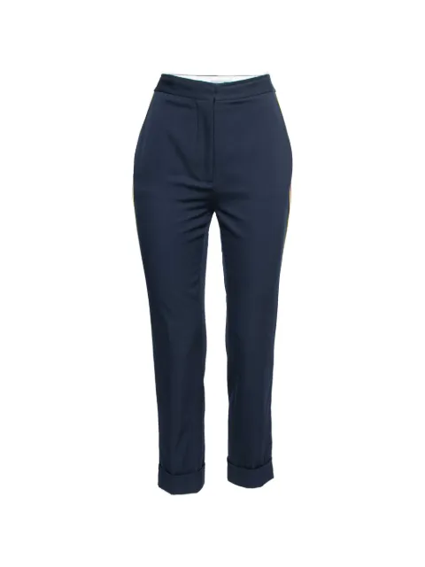Stella McCartney Pre-Owned wool straight-leg trousers Blue 798285