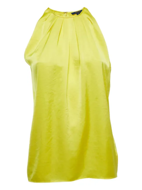 Polo Ralph Lauren Vintage pleated halterneck top Yellow 864421