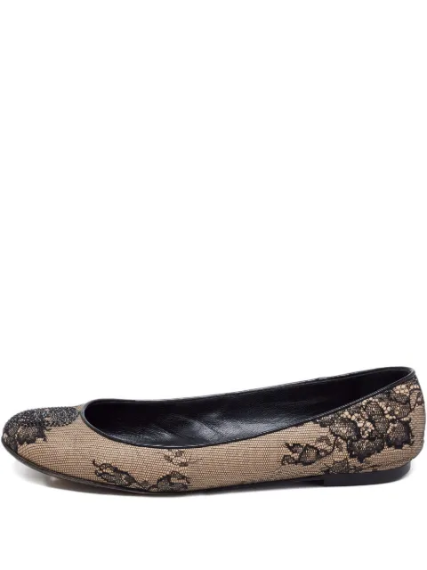 Giuseppe Zanotti Vintage leather ballet flats Neutrals 686157