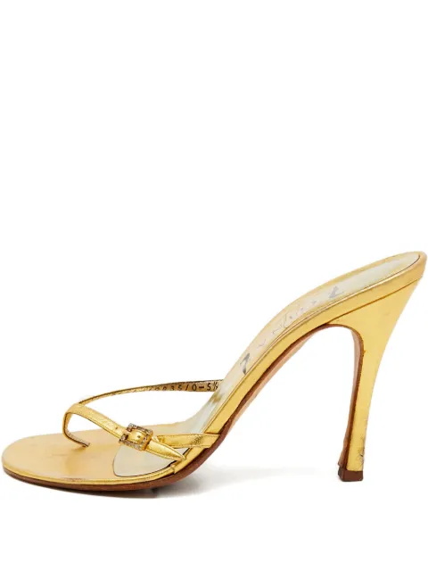 Gina 2023 Crystal Thong Sandals Gold 1159795