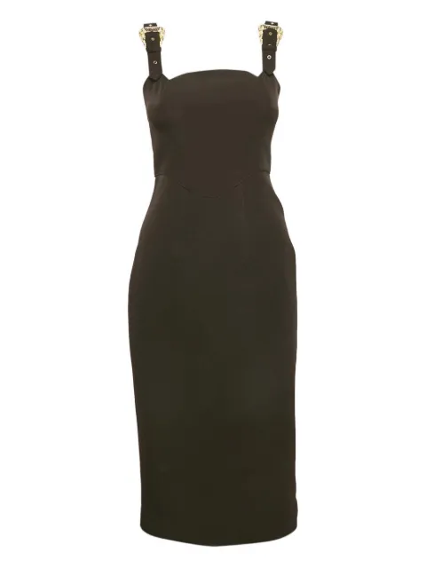 Versace Pre-Owned buckled-strap dress Brown 1154970