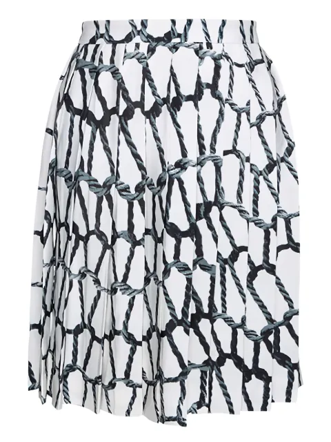 JOSEPH rope pleated mini skirt Black 285693