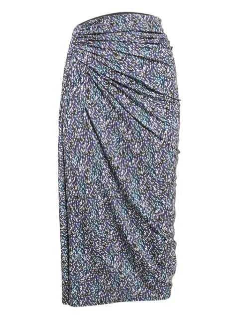 Isabel Marant Vintage draped asymmetrical midi skirt Multicolour 1149228