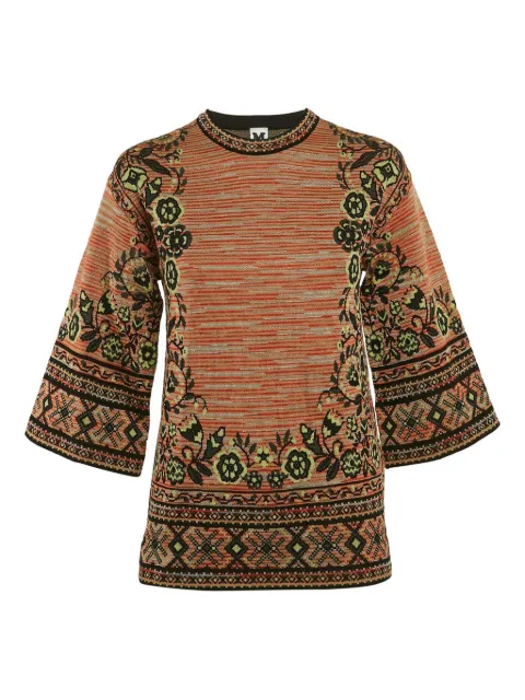 Missoni Pre-Owned floral geometric knit top Multicolour 1134297