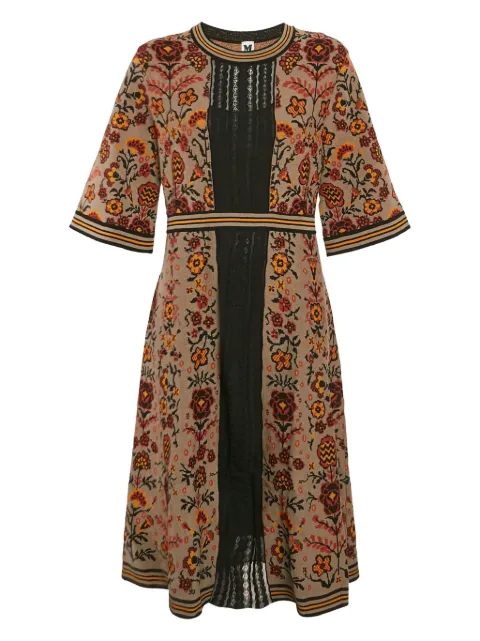 Missoni Pre-Owned 2024 floral-jacquard dress Brown 1134350