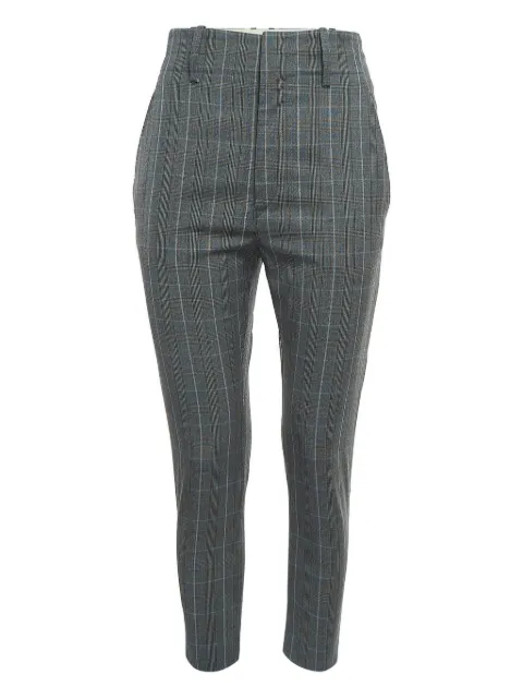 Isabel Marant Vintage plaid wool trousers Grey 927792