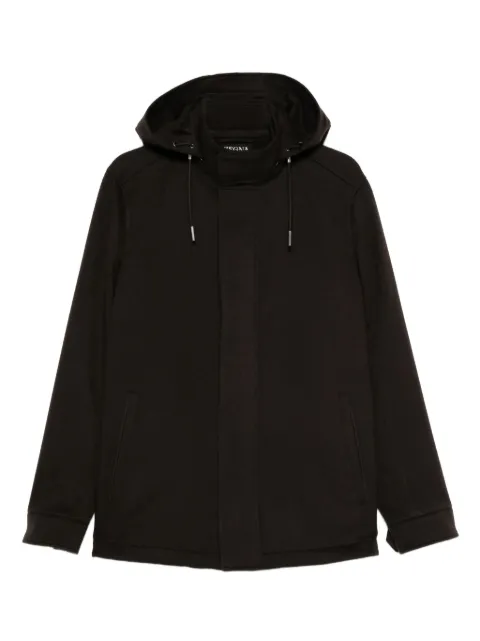 Zegna drawstring-hood coat Brown UGT42A27210M09