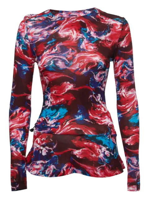 Kenzo Pre-Owned swirl-print top Red 803743