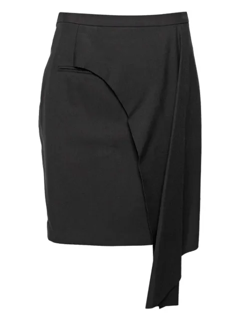 Balenciaga Pre-Owned draped-detail pencil skirt Black 624765