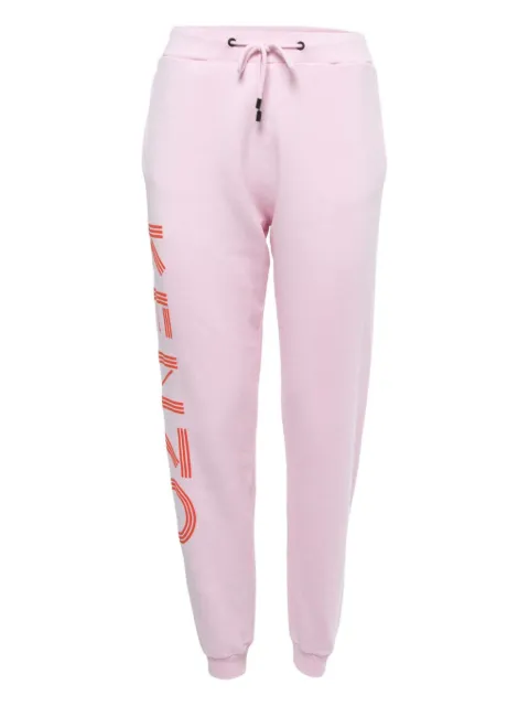 Kenzo Pre-Owned logo-print drawstring-waist track pants Pink 838775