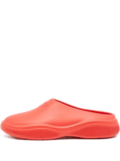 Prada Pre-Owned rubber minimalist mules Red 1167217