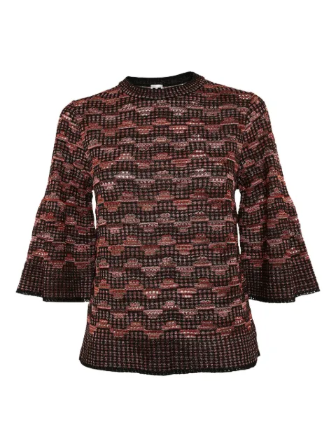 Missoni Pre-Owned bell-sleeve jumper Red 1135145