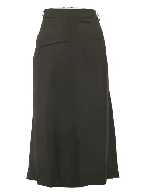 Jacquemus Pre-Owned wool midi skirt Black 1095816