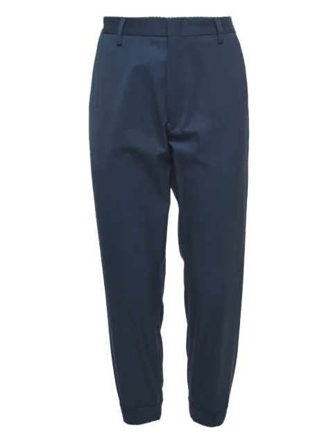 Kenzo Pre-Owned cotton tailored trousers Blue 886821