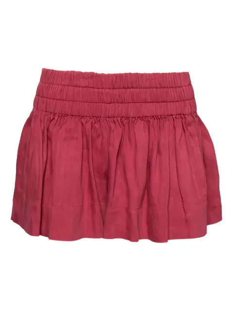 Isabel Marant Vintage smocked pleated mini skirt Red 613001