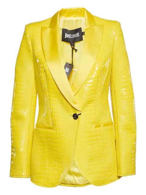 Just Cavalli Vintage embossed blazer Yellow 1023750