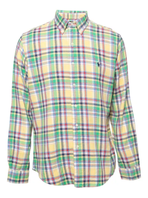 Polo Ralph Lauren Vintage plaid cotton shirt Yellow 776603