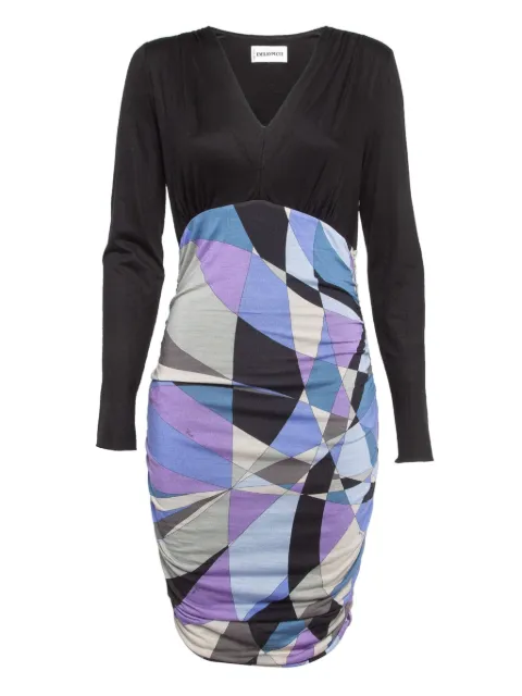 PUCCI Pre-Owned geometric-print dress Black 977195