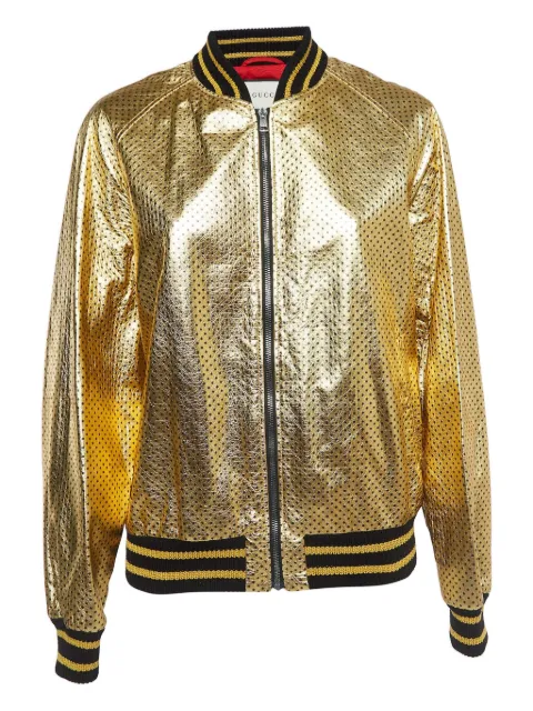 Gucci Pre-Owned metallic-effect jacket Metallic 921189
