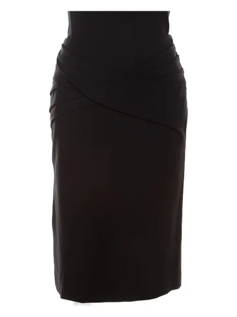 Escada Pre-Owned 2024 draped skirt Black 200224