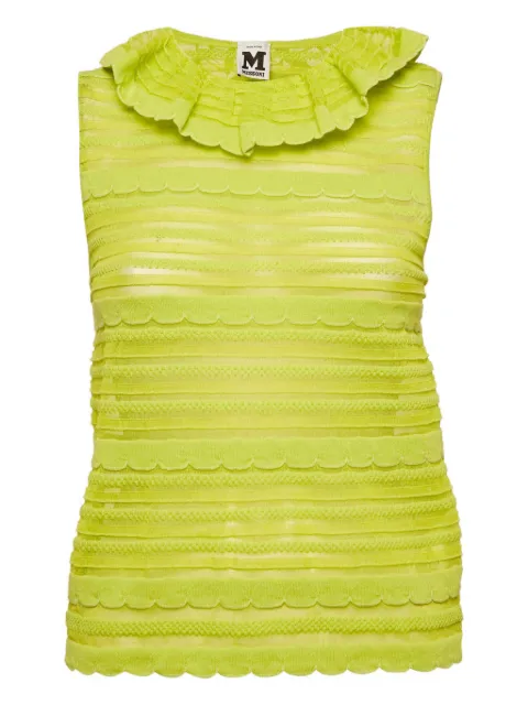 Missoni Pre-Owned scalloped knit top Green 1159644