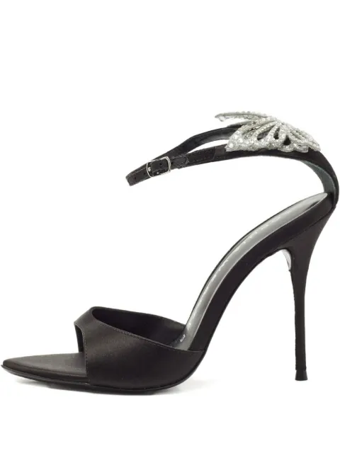 Sophia Webster 110mm crystal-embellished sandals Black 1148519