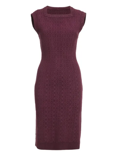 Alaïa Pre-Owned jacquard-woven dress Red 1141359