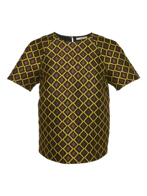 Etro Pre-Owned jacquard top Brown 1144913