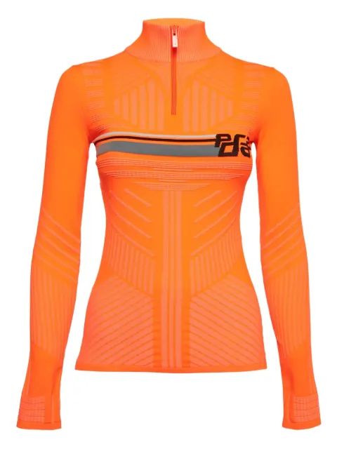 Prada Pre-Owned 2024 zip-up top Orange 1142863