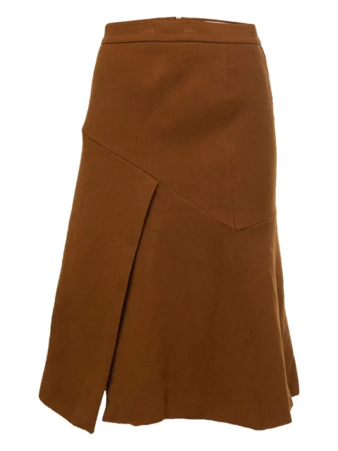 Sportmax Vintage panelled A-line skirt Brown 783363