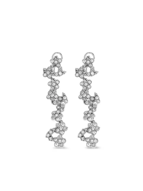 Jil Sander crystal-embellishment earrings Silver J12VG0350P5092