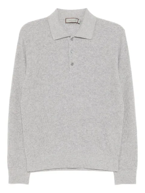 Canali knitted polo shirt Grey MK02361C1139201