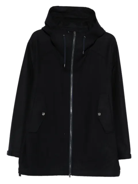 Herno hooded zip-front coat Blue GC000095U33455