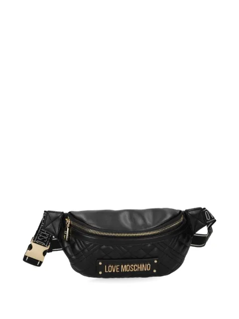 Love Moschino quilted logo belt bag Black JC4003PP1NLA0