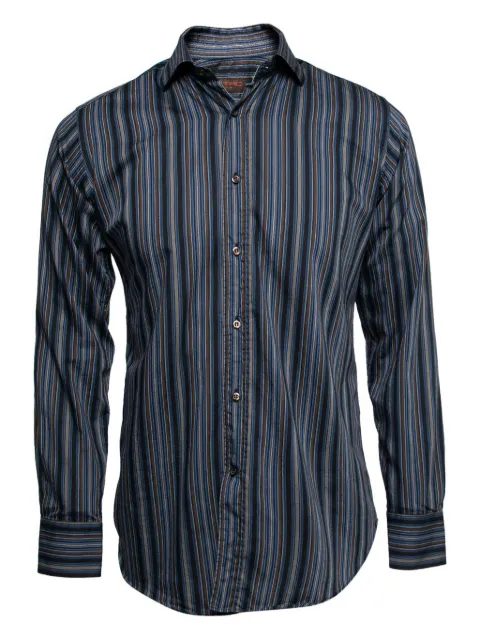 Etro Pre-Owned striped shirt Blue 645373