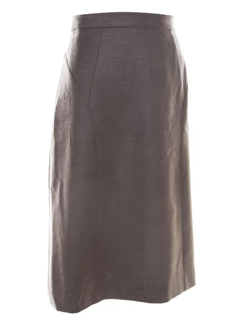 Escada Pre-Owned A-line wool skirt Brown 209812