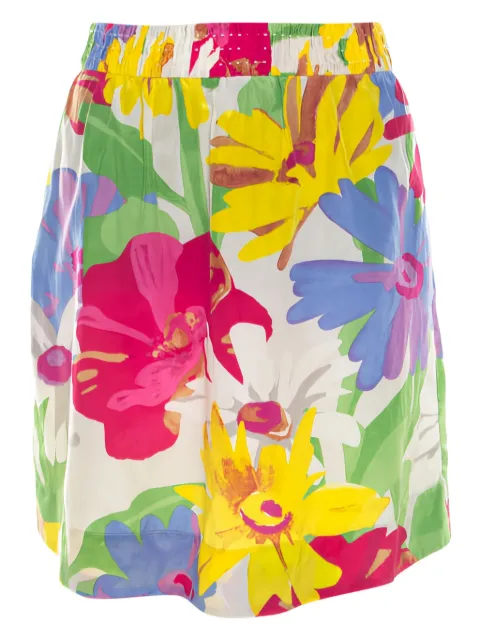 See By Chloé Vintage floral-print skirt White 207267