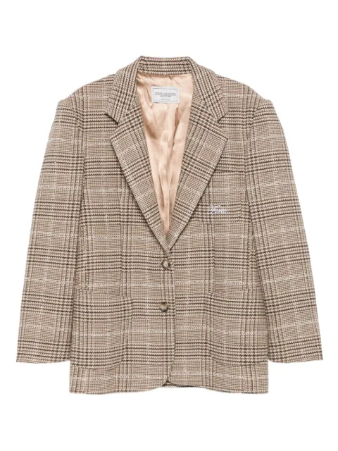Forte Dei Marmi Couture houndstooth-check blazer Neutrals 25WF7402