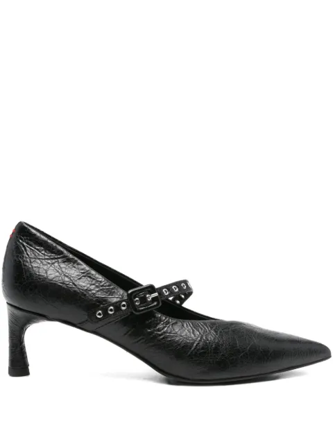 Halmanera 55mm studded pointed-toe pumps Black GIL03