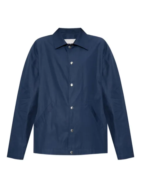 Jil Sander press-stud shirt jacket Blue J53BN0004J45306