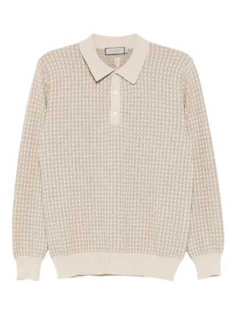 Canali knitted polo shirt Neutrals MK02363C1149705